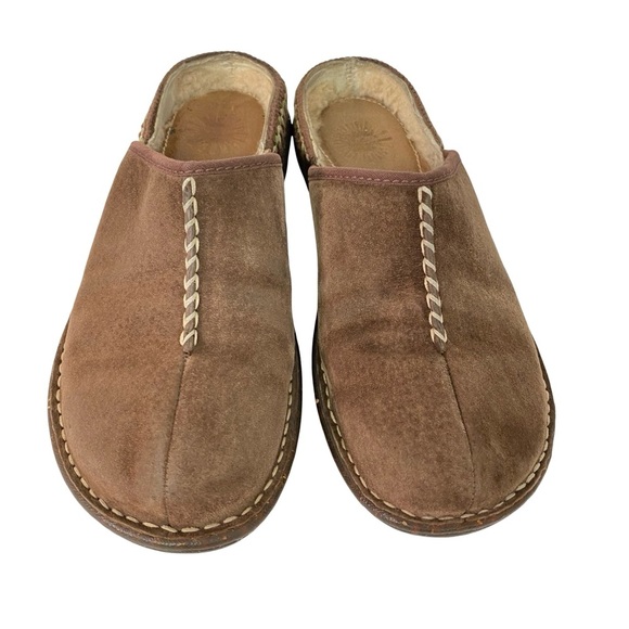 UGG Suede Mules Clogs Shoes Womens Size 8 Uggs Kohala Mule Brown Slide On Casual - Picture 5 of 16